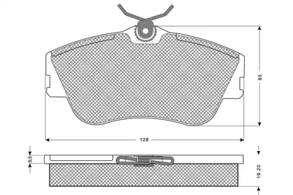 Комплект тормозных колодок PROCODIS FRANCE PF1182