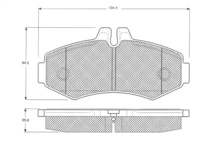 Комплект тормозных колодок PROCODIS FRANCE PF1223