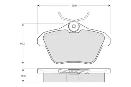 Комплект тормозных колодок PROCODIS FRANCE PF1268