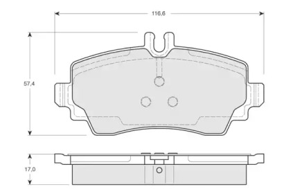 Комплект тормозных колодок PROCODIS FRANCE PF1275