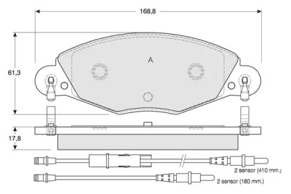 Комплект тормозных колодок PROCODIS FRANCE PF1332