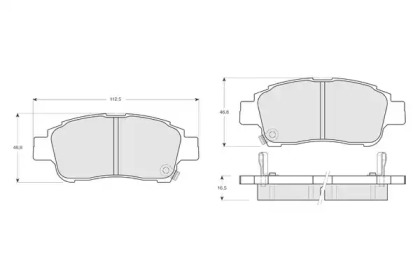 Комплект тормозных колодок PROCODIS FRANCE PF1387