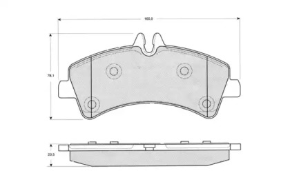 Комплект тормозных колодок PROCODIS FRANCE PF1426