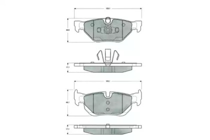 Комплект тормозных колодок PROCODIS FRANCE PF1436