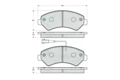 Комплект тормозных колодок PROCODIS FRANCE PF1440