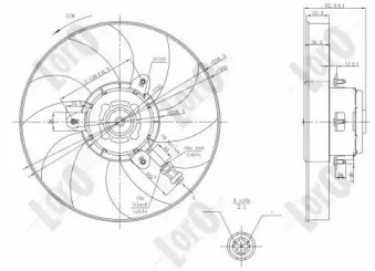Вентилятор LORO 053-014-0026