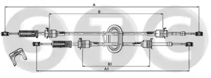 Трос STC T482427