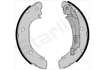 Комлект тормозных накладок STARLINE BC 08540