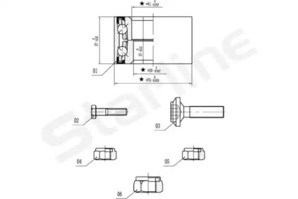 Комплект подшипника STARLINE LO 01355