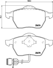 Комплект тормозных колодок COBREQ N-269