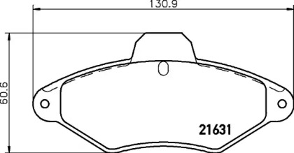 Комплект тормозных колодок COBREQ N-1102