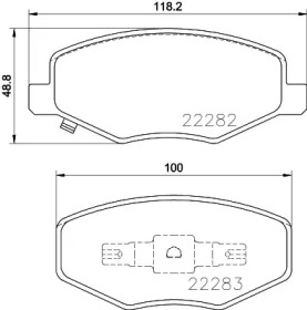 Комплект тормозных колодок COBREQ N-1491