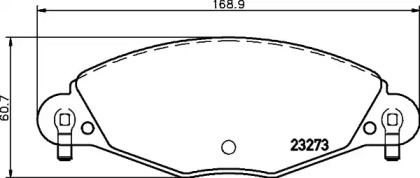 Комплект тормозных колодок COBREQ N-1173