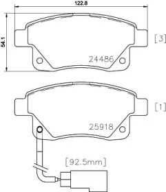 Комплект тормозных колодок COBREQ N-195