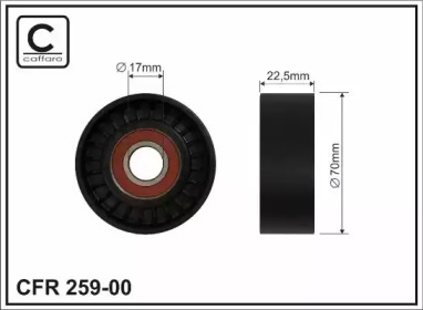 Ролик CAFFARO 259-00