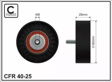 Ролик CAFFARO 40-25