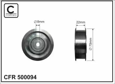 Ролик CAFFARO 500094