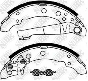 Комлект тормозных накладок NiBK FN0505