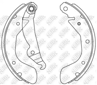 Комлект тормозных накладок NiBK FN0533