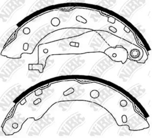 Комлект тормозных накладок NiBK FN0573