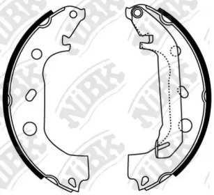Комлект тормозных накладок NiBK FN0584