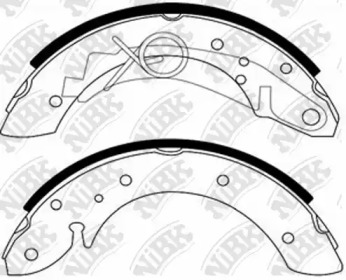 Комлект тормозных накладок NiBK FN0600