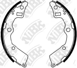 Комлект тормозных накладок NiBK FN0618