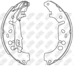 Комлект тормозных накладок NiBK FN0624