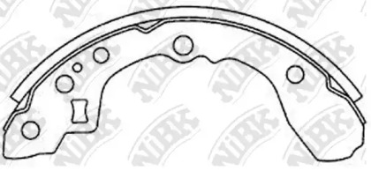 Комлект тормозных накладок NiBK FN11161