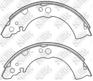 Комлект тормозных накладок NiBK FN1160