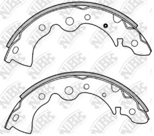 Комлект тормозных накладок NiBK FN1167