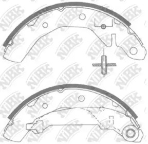 Комлект тормозных накладок NiBK FN11821
