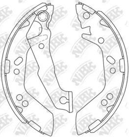 Комлект тормозных накладок NiBK FN11909