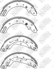 Комлект тормозных накладок NiBK FN1225