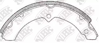 Комлект тормозных накладок NiBK FN2316