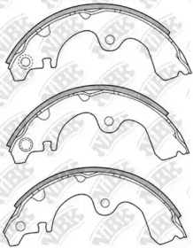 Комлект тормозных накладок NiBK FN2321