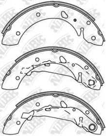 Комлект тормозных накладок NiBK FN2347