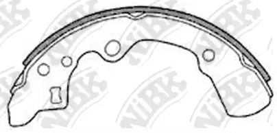 Комлект тормозных накладок NiBK FN3372