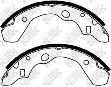 Комлект тормозных накладок NiBK FN3373