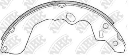 Комлект тормозных накладок NiBK FN3386