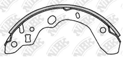 Комлект тормозных накладок NiBK FN3394