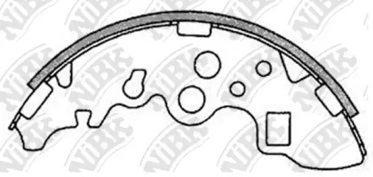 Комлект тормозных накладок NiBK FN3407