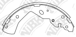 Комлект тормозных накладок NiBK FN3413