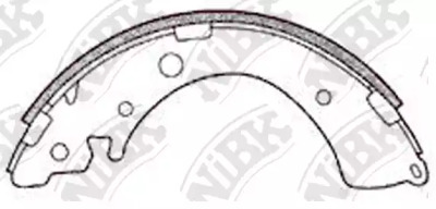Комлект тормозных накладок NiBK FN5520