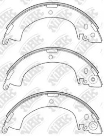 Комлект тормозных накладок NiBK FN6664