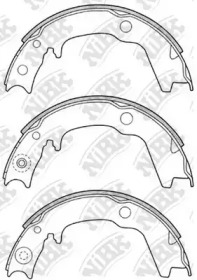 Комлект тормозных накладок NiBK FN6704