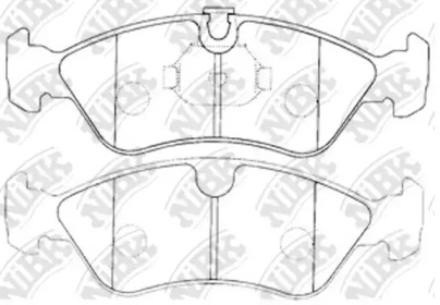 Комплект тормозных колодок NiBK PN0031