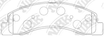 Комплект тормозных колодок NiBK PN0057