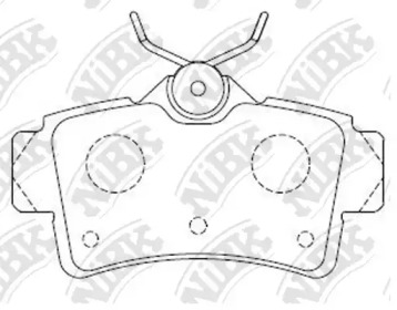 Комплект тормозных колодок NiBK PN0062