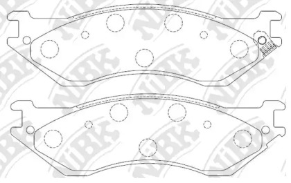 Комплект тормозных колодок NiBK PN0079